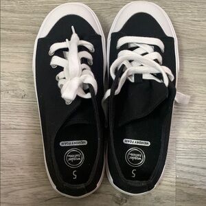 Wonder Nation Black and White Sneakers